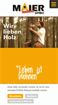 Mobile Screenshot of holz-bau-maier.com